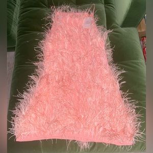 Shannon Feather embellish mini dress sz large